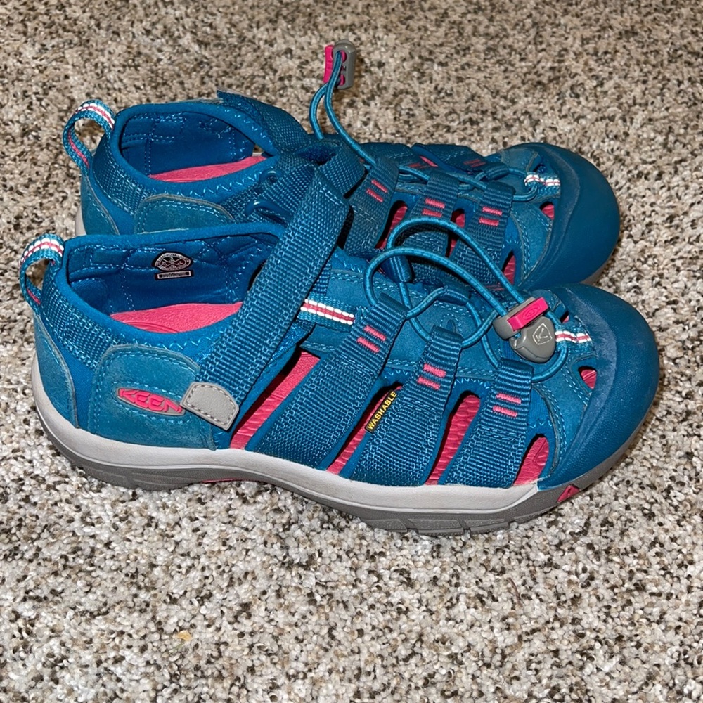 Youth Keen Newport H2 Hiking Sandal - Blue Lagoon Colorway kids sz 3